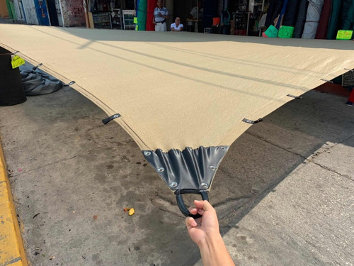Malla Sombra 2.3 x 6.8 Mts Beige Reforzada