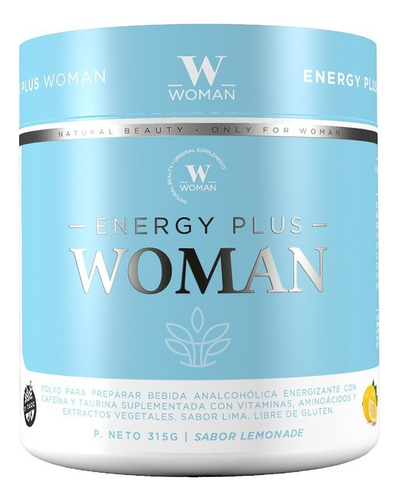 Pre Work Energy Plus Woman + Quemador Grasa 315 Grs Natural Sabor Limonada