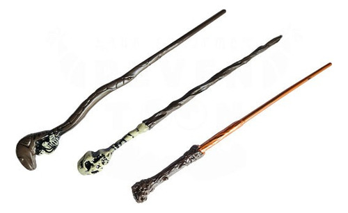 Varita Harry Potter Hogwarts Magia Hechicería Ron Hermione Color Craneo