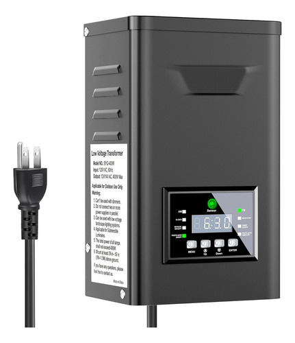 Transformador De Paisaje De 400 W Para Exterior Con Sensor