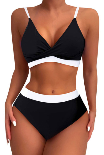 Bikini Transpirable Con Tirantes En La Espalda Para Mujer, C