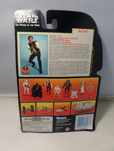 Figura De Acción Han Solo Star Wars The Power Of The Force (Usado)
