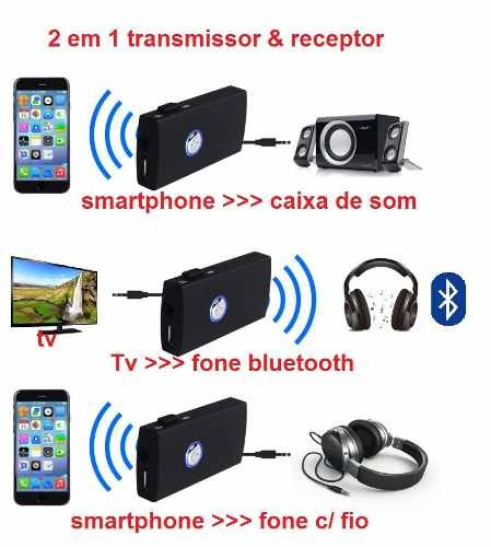 2 Em 1 Transmissor & Receptor Bluetooth V3.0 Pino P2 3.5mm