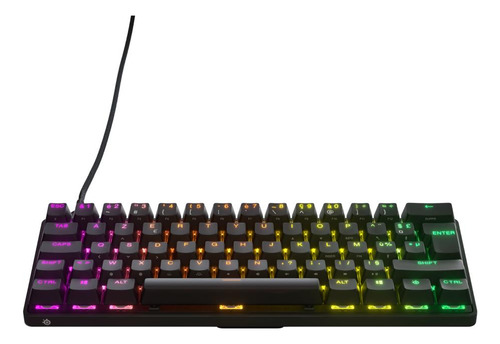 Teclado Steelseries Rgb Apex Pro Mini Com Fio Us Layout