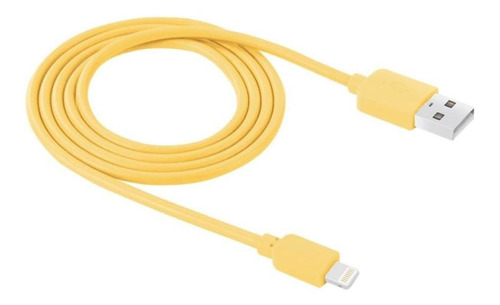 Cable Cargador Compatible Con iPhone Y iPad C/amarillo