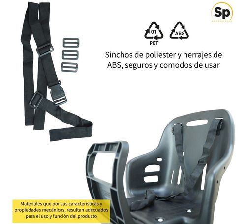 Asiento Silla Trasero De Bicicleta Para Bebé Resistente