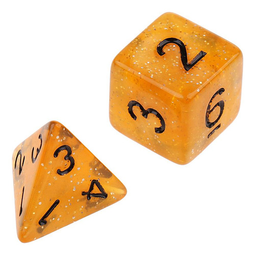 Paquete De 5-6 7 Piezas Juego De Dados Poliédricos D6 D8