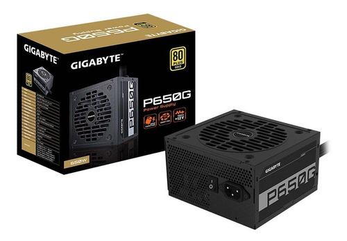 Fuente Gigabyte 650w 80 Plus Gold Modelo: Gp-p650g-us