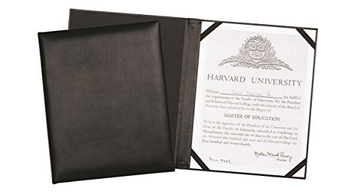 Portamenús De Cuero Para Certificados O Cubierta Para Diplom