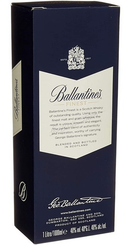 Imagem 5 de 6 de Ballantine's Finest Whisky 1 Litro C/ Nota Fiscal E Selo Ipi