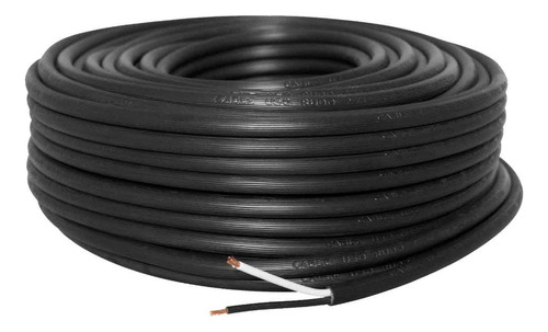 Cable Uso Rudo St 2x10 Negro 100% Cobre 600v Nom 30m Cdc