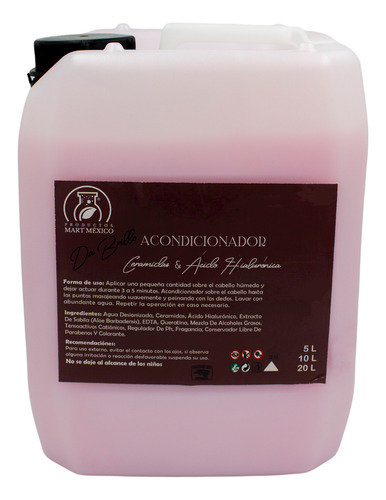 Acondicionador De Ceramidas & Ácido Hialurónico 20 Litros