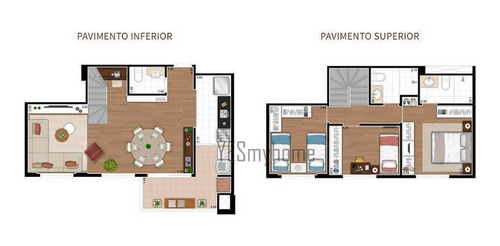 Apartamento Duplex Com 3 Dormitórios À Venda, 98 M² Por R$ 760.000,00 - Vila Izabel - Curitiba/pr - Ad0060