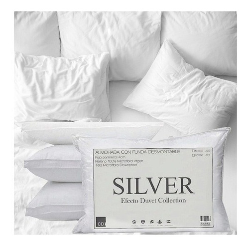 Imagen 3 de 8 de Almohada Cdi Silver Duvet Collection Microfibra 70x50