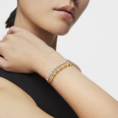 Pulsera Cadena De Plata Y Detalle Bold Bear Color Plateado