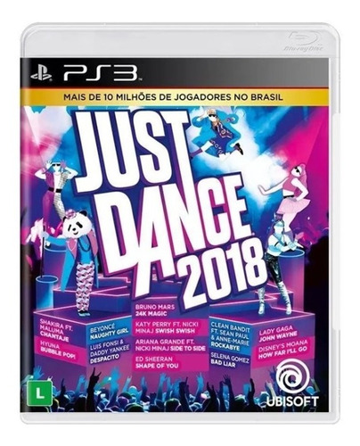Jogo Just Dance 2018 Playstation 3 Ps3 Mídia Física Lacrado