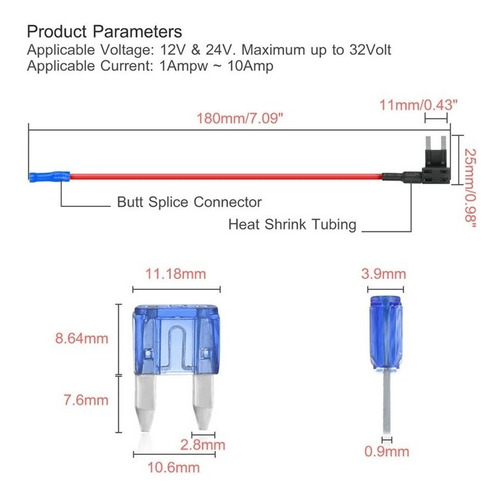 Imagen 6 de 8 de Porta Fusible Compatible Con Moto Auto - Ladrón De Energía