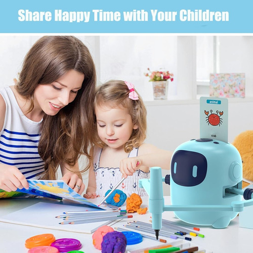 Magic Drawing Robot For Kids For Niños Con 100 Tarjetas