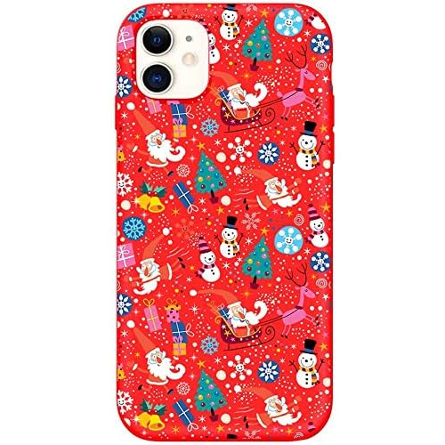 Funda iPhone 11, Diseño Lindo De Navidad, Funda De Sil...