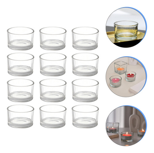 Vela Con Forma De Vaso Light Socket, 12 Unidades