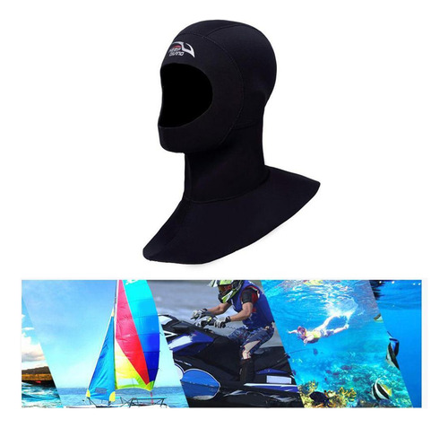 Traje De Buceo Térmico Con Capucha Flexible Para Negro M