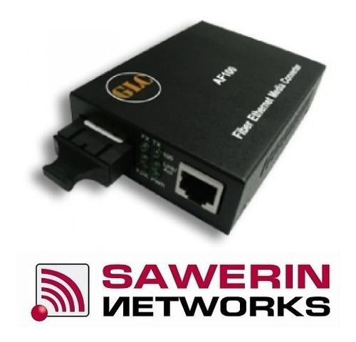 Media Converter Glc 10/100 Monomodo Sm 25km Sc Con Fuente