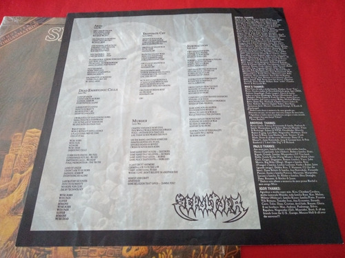 Sepultura Arise Vinilo Con Bonus Track Orgasmatron (Usado)