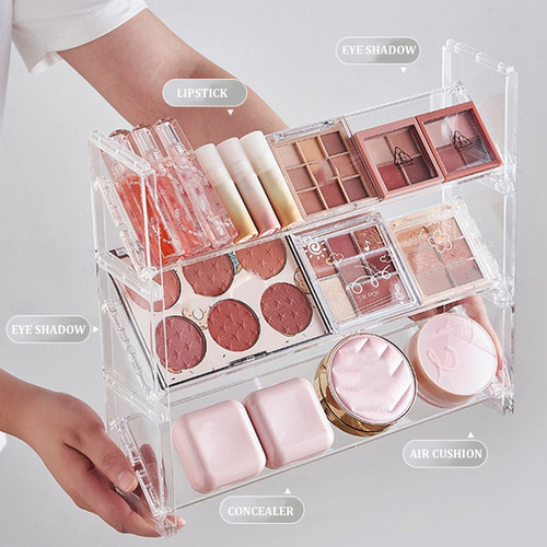 (a) Rack De Almacenamiento De Cosméticos Multicapa, Accesori