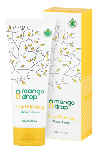 Mango Drop Body Tone Up Crema De Ducha, 6.76 Onzas Lquidas (