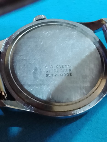 Reloj Fero Feldman Mecánico Carga Manual 36 Mm Plateado Plateado Dorado Oscuro (Usado)