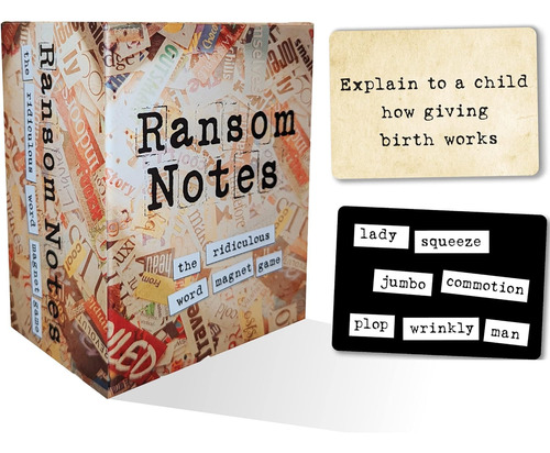 Ransom Notes - Juego De Palabras Ridículas Con Imanes Y