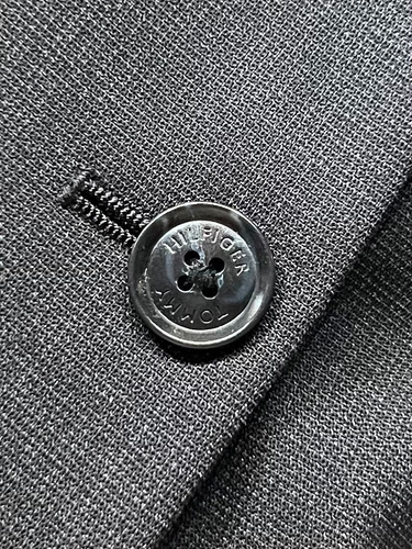 Saco Blazer Para Hombre Talla 36s Tommy Hilfiger Gris Gris 36s (Usado)