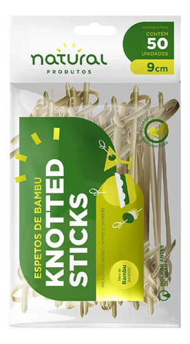 Espeto De Bambu Knotted Sticks Nozinho Gourmet - 250 Unidade