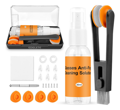 Kit De Limpieza De Gafas Con Spray Antivaho Y Paño