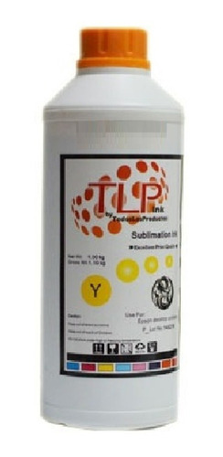 Tinta De Sublimación 1/2 L Marca Tlp Premium Sublimar X Colo