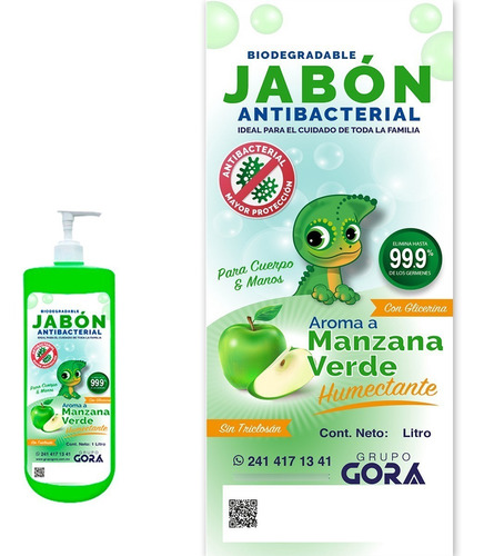 Imagen 2 de 4 de Kit Jabón Para Manos Líquido 5 L + Presentación 1 L Aromas