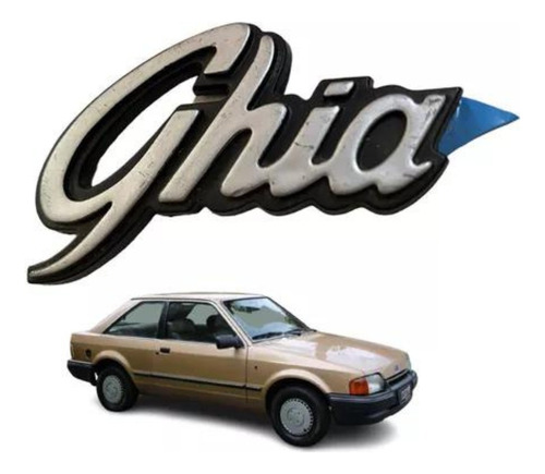 Emblema Ghia Do Escort E Verona Original Ford 3378536853