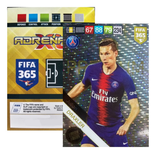 Tarjeta Límited Edition Julián Draxler Fifa 2019 Panini