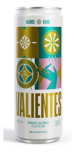 Valientes Blanco Lata 355ml. Vermouth La Fuerza