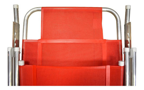Imagen 9 de 10 de Reposera Aluminio Reforzada Super Ancha Kit X2 - Disentino®