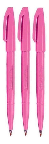 Pentel Pink Original Sign Pen S520 Rotuladores Con Punta 2 1