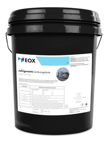 Refrigerante Coolant Elc 50% Servicio Pesado Rojo Eox 20 L