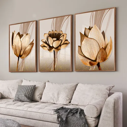 Quadros Pra Sala Jantar Quarto Flores Abstrato Boho Grande