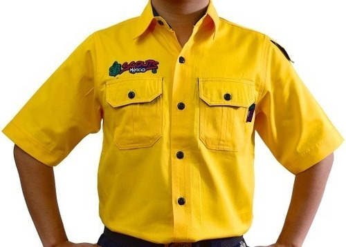 Camisola Scout Para Adulto Amarilla Hombre