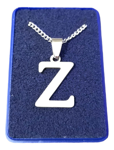 Dije Letra Inicial Nombre (a Elección) C/cadena Acero Quiru Color Z Variante 3