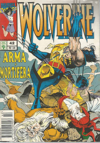 Wolverine Nº 42 - Editora Abril - Capa Mole - 1995 - Bonellihq Cx15 Mar19