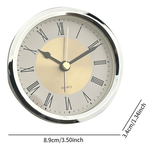 Inserto De Reloj Redondo Con Números, Mini Reloj Argén