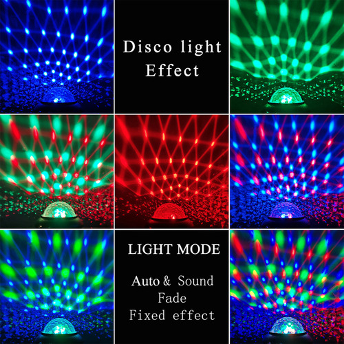Jogo De Festa Ambient Night Light Magic Light Mini Ball Soun