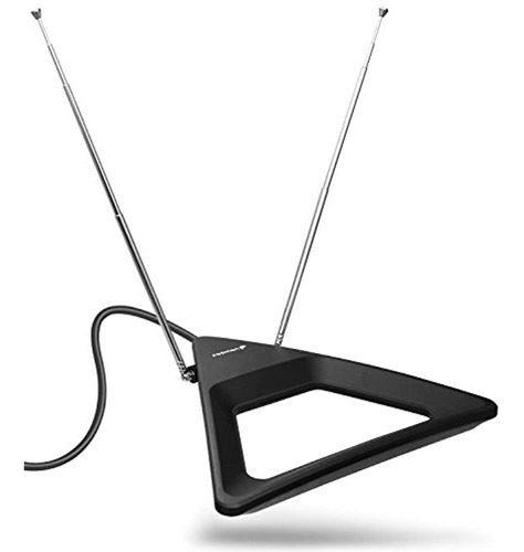 Hdtv Antenna 25 Miles Range Fosmon Conejo Interior Ear Tv An