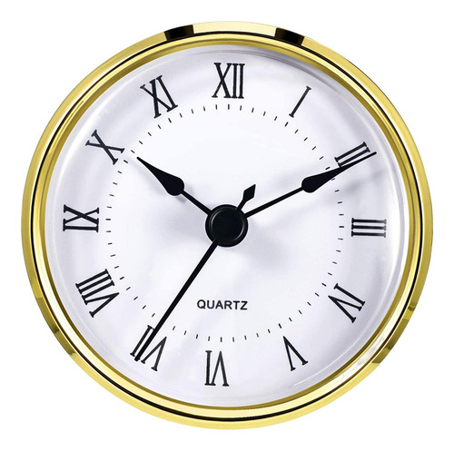 Inserto De Reloj De 3-1/8 Pulgadas Romano Con Borde Dorado